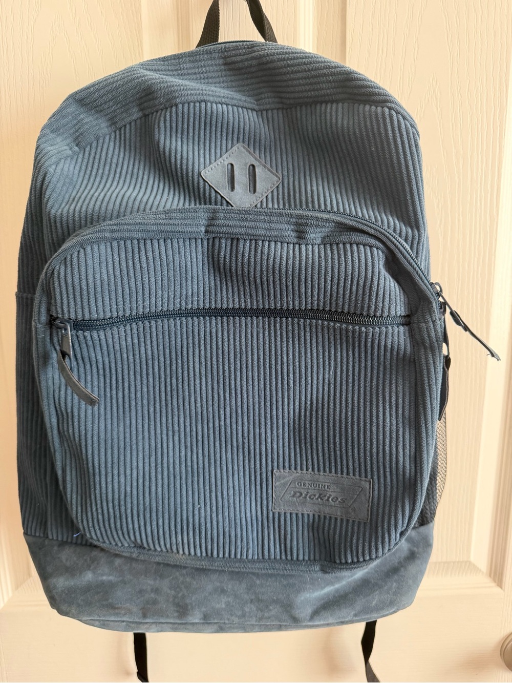Dickies Blue Corduroy Backpack Multi-Pocket School Laptop Bag